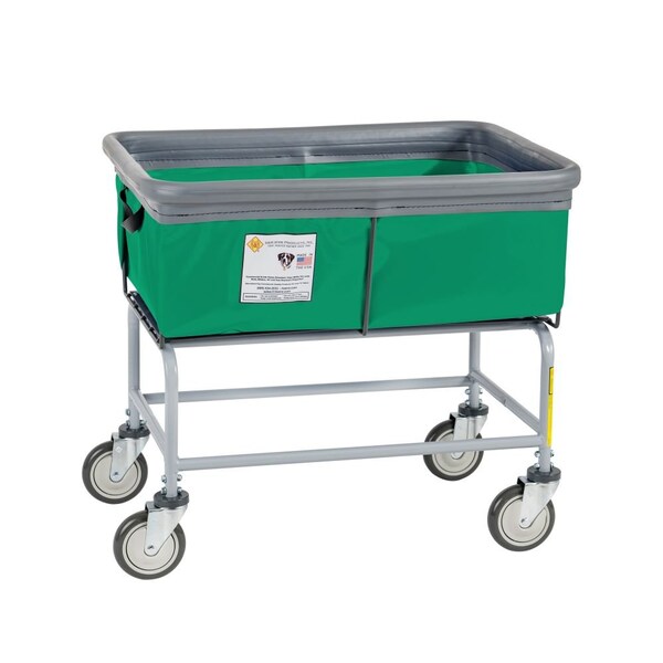 Elevated Basket Truck, Vinyl, Bumper, 3 Bushel, Forest Green